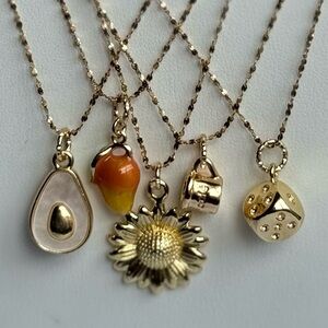 ANY TWO Dainty Pendant Charm Necklaces